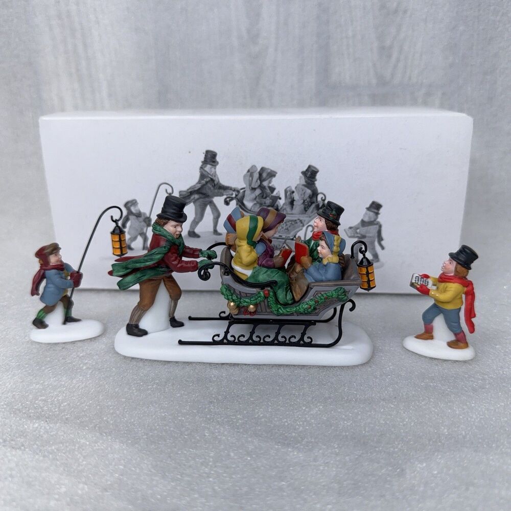 Department 56 Heritage Village Caroling with the Crotchet Family 3 Pieces 58396